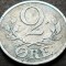 Moneda istorica 2 ORE - DANEMARCA, anul 1943 *cod 637