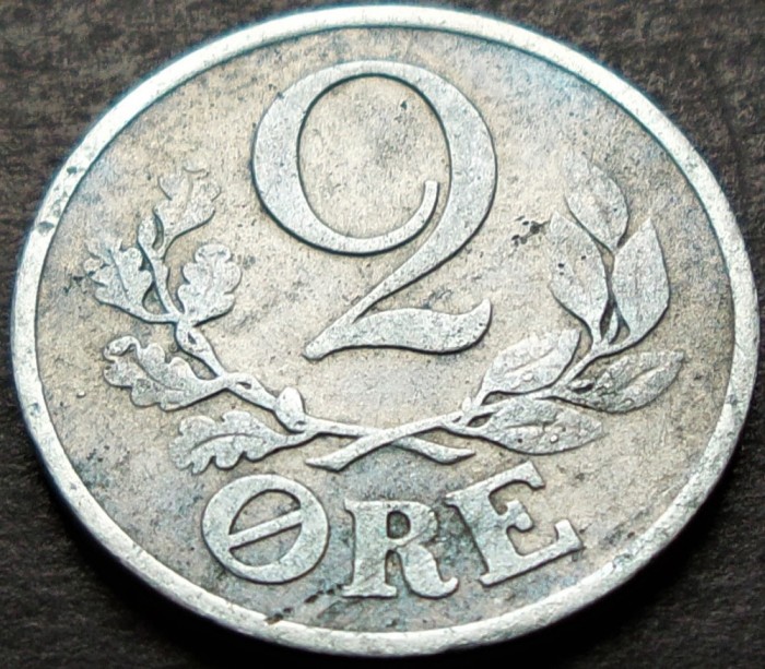 Moneda istorica 2 ORE - DANEMARCA, anul 1943 *cod 637