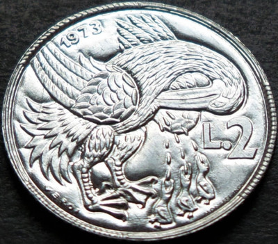 Moneda exotica 2 LIRE - SAN MARINO, anul 1973 * cod 4258 = UNC foto