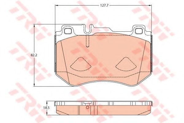 Set placute frana,frana disc MERCEDES C-CLASS Cupe (C205) (2015 - 2016) TRW GDB2078