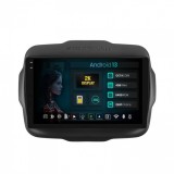 Navigatie 2K Jeep Renegade (2014-2018) 4GB RAM Android 13 Octacore Slot Sim 4G DSP GPS Wi-FI Carplay Android Auto USB Bluetooth Waze Touchscreen 9.5 I