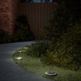 VidaXL Lămpi solare cu țăruși de sol pentru exterior, 4 buc. alb cald