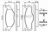 Set placute frana,frana disc VW VENTO (1H2) (1991 - 1998) BOSCH 0 986 468 873