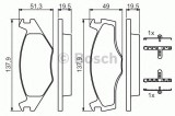 Set placute frana,frana disc SEAT CORDOBA (6K1, 6K2) (1993 - 1999) BOSCH 0 986 468 873