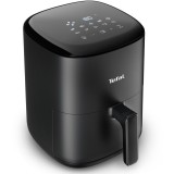 Friteuza cu aer cald Tefal Easy Fry Compact EY145810, 1300W, 10 programe, capacitate 3L, ecran tactil, vas detasabil antiaderent, oprire automata, neg