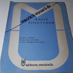 Partituri muzica usoara de Aurel Giroveanu