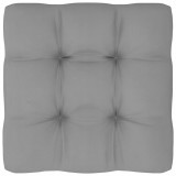 Pernă pentru canapea din paleți, gri, 80 x 80 x 10 cm, vidaXL