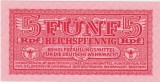 Germania Wehrmacht 5 Reichsphennig 1944 UNC - Bancnota Germana Originala