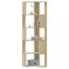 Gossi biblioteca 5 niveluri stejar sonoma 50x50x179cm lemn prelucrat