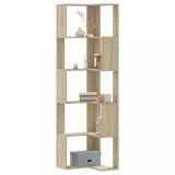 VidaXL Bibliotecă 5 niveluri stejar sonoma 50x50x179cm lemn prelucrat 852584