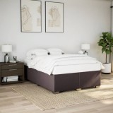 VidaXL Cadru de pat fără saltea, maro &icirc;nchis, 160x200 cm, textil 3284488