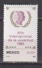 ANUL INTERNATIONAL AL TINERETULUI 1985 MEXIC MI. 1925 MNH