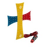 Ornament interior cu LED-uri New Series 24V - Cruce - Romania Garage AutoRide
