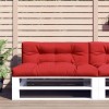 VidaXL Perne de paleți, 2 buc. roșu, material textil