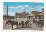 FA36-Carte Postala- ITALIA - Roma, Vatican, Piazza e Basilica di S. Pietro