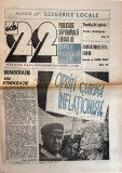 Cumpara ieftin Revista 22 nr 45 Noiembrie 1991, 12 pagini, 42x30 cm, romana, stare buna, coperti brosate, almanah bibliofil