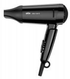 Uscator de par Braun Satin Hair 3 HD 350 Style &amp; Go, 1600 W, Functie Ionica, 2 Trepte de caldura (Negru)