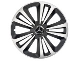 Cumpara ieftin Set 4 Capace Roti Terra Gri-Negru R16, pentru gama auto Mercedes Benz, Autohelix MSA