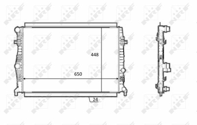 NRF 58398 Radiator, racire motor foto