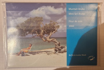 Set Monede Aruba 2000, 7 monede - inclusiv 5 FLORIN!!! foto