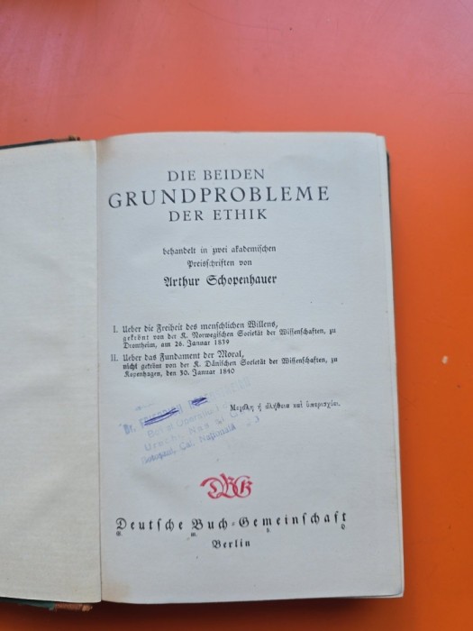 Die beiden Grundprobleme der Ethik - Arthur Schopenhauer