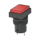 Indicator semnalizare industrial LED rosu 24V &Oslash; 16mm patrat Breckner Germany