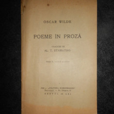 OSCAR WILDE - POEME IN PROZA (1928, cu autograf de Alexandru T. Stamatiad)