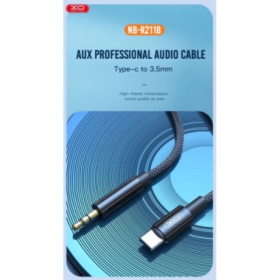 Cablu audio adaptor tata Type -C la tata JACK 3.5mm COD: XO-NB-R211B Automotive TrustedCars foto