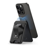 Portofel pentru Telefon cu Functie de Suport Birou - ESR (2K64403) - Black Carbon Fiber
