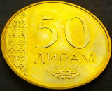 Moneda exotica 50 DIRAM - TADJIKISTAN anul 2015 *cod 3295 = UNC
