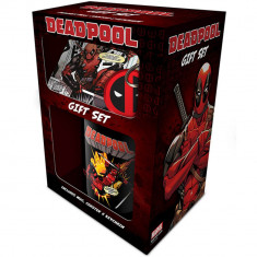 Set Cadou Cana + Coaster + Breloc Deadpool Merc With a Mouth