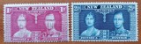 NEW-ZEELANDA-1937-''NUNTA REGALA''-2v.- Nestamp.-vezi-Scan
