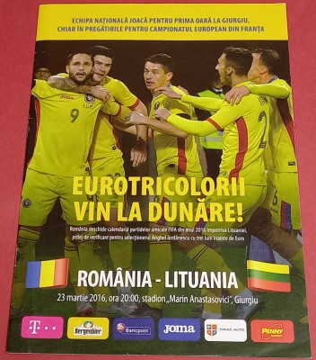 Program meci fotbal ROMANIA - LITUANIA (23.03.2016) foto