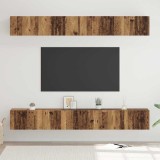 vidaXL Set comodă TV 6 pcs Lemn vechi 60 x 30 x 35 cm Lemn compozit