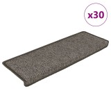 vidaXL Covoraș scări autoadeziv 30 buc. gri&amp;bej 65x21x4cm aspect sisal