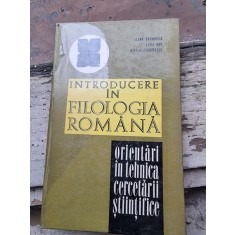 INTRODUCERE IN FILOLOGIA ROMANA - ELENA BARBORICA