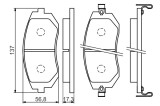 BOSCH 0 986 494 558 set placute frana,frana disc