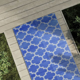 Covor de exterior, albastru, 80x250 cm, PP GartenMobel Dekor, vidaXL
