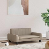 VidaXL Pat de c&acirc;ini, cappuccino, 70x45x30 cm, piele ecologică