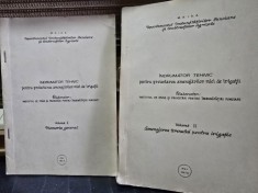 INDRUMATOR TEHNIC PENTRU PROIECTAREA AMENAJARILOR MICI DE IRIGATII - DEPARTAMENTUL IMBUNATATIRILOR FUNCIARE SI CONSTRUCTIILOR AGRICOLE VOL. I si II
