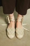 Medicine espadrile femei, culoarea bej