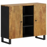 Cumpara ieftin Servanta cu 2 usi, 90x33x75 cm, lemn masiv de mango