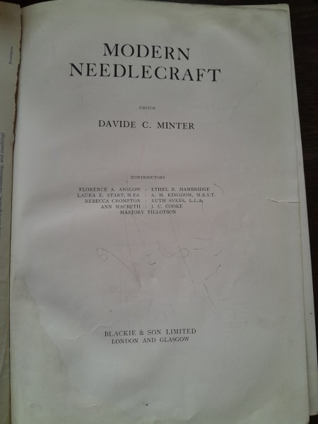 MODERN NEEDLECRAFT - DAVIDE C. MINTER (CARTE DE CROITORIE)