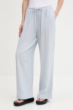 Abercrombie &amp; Fitch pantaloni din in lat, high waist, KI156-5205