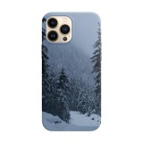 Husa compatibila cu Apple iPhone 14 Plus model Winter forest, Silicon, TPU, Viceversa, Transparent, Carcasa