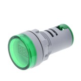 Cumpara ieftin Mini Voltmetru digital rotund, verde, 22mm, 20V-500V AC