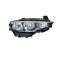 Far Fiat Tipo, 04.2016-, montare fata, dreapta, H15+H7+PY21W; electric; rama alba; cu motor; halogen, DEPO