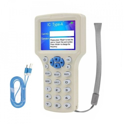 Programator copiator carduri si taguri RFID, 125 KHz, 13,56 MHz, E-LOCKS, tip HMT320C foto