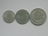 LOT 3 MONEDE 1,2,5 FRANCS 1946 FRANTA, Europa