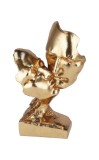 Cumpara ieftin Figurina Cuplu polirasina aurie 15 x 7 x 25 cm